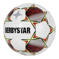 Derbystar Classic Super Light II Voetbal 4 x 3 Vlakken Maat 4 Wit Rood Geel