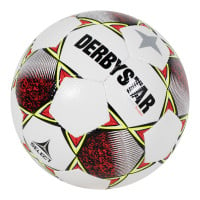 Derbystar Classic Super Light II Voetbal 4 x 3 Vlakken Maat 4 Wit Rood Geel