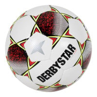 Derbystar Classic Super Light II Voetbal 4 x 3 Vlakken Maat 4 Wit Rood Geel