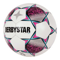 Derbystar Classic Energy TT II Voetbal 4 x 3 Vlakken Maat 5 Wit Roze Geel