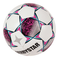 Derbystar Classic Energy TT II Voetbal 4 x 3 Vlakken Maat 5 Wit Roze Geel