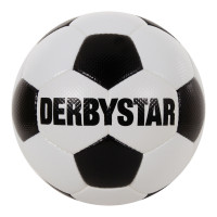 Derbystar Brillant Retro II Voetbal Maat 5 Wit Zwart Rood