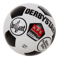 Derbystar Brillant Retro II Voetbal Maat 5 Wit Zwart Rood