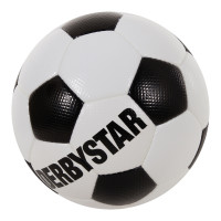 Derbystar Brillant Retro II Voetbal Maat 5 Wit Zwart Rood