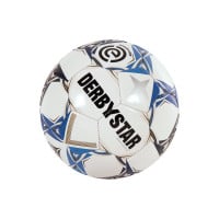 Derbystar Eredivisie Mini Voetbal Maat 1 2024-2025 Wit Blauw Zwart