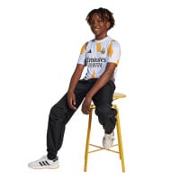 adidas Real Madrid Pre-Match Trainingsshirt 2024-2025 Kids Wit Oranje Blauw