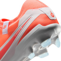 Nike Tiempo Legend 10 Pro Gras Voetbalschoenen (FG) Felrood Wit