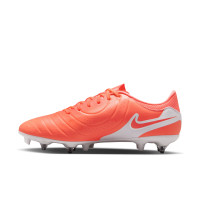 Nike Tiempo Legend 10 Academy IJzeren-Nop Voetbalschoenen (SG) Anti-Clog Felrood Wit