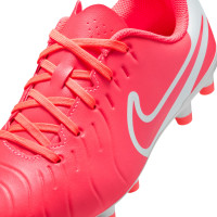 Nike Tiempo Legend 10 Club Gras / Kunstgras Voetbalschoenen (MG) Kids Felrood Wit