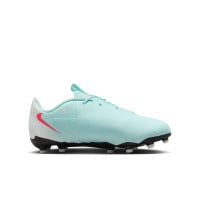 Nike Phantom GX II Academy Gras / Kunstgras Voetbalschoenen (MG) Kids Mintgroen Rood Zwart