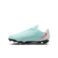 Nike Phantom GX II Academy Gras / Kunstgras Voetbalschoenen (MG) Kids Mintgroen Rood Zwart