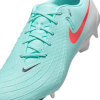 Nike Phantom GX II Academy Gras / Kunstgras Voetbalschoenen (MG) Mintgroen Rood Zwart