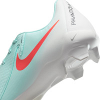 Nike Phantom GX II Academy Gras / Kunstgras Voetbalschoenen (MG) Mintgroen Rood Zwart