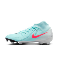 Nike Phantom Luna II Academy Gras / Kunstgras Voetbalschoenen (MG) Mintgroen Rood Zwart