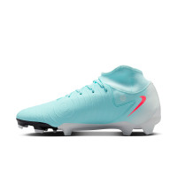 Nike Phantom Luna II Academy Gras / Kunstgras Voetbalschoenen (MG) Mintgroen Rood Zwart