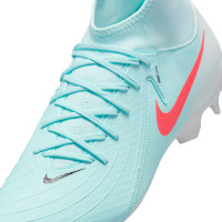 Nike Phantom Luna II Academy Gras / Kunstgras Voetbalschoenen (MG) Mintgroen Rood Zwart