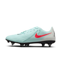 Nike Phantom GX II Academy IJzeren-Nop Voetbalschoenen (SG) Anti-Clog Mintgroen Rood Zwart