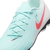 Nike Phantom GX II Club Gras / Kunstgras Voetbalschoenen (MG) Mintgroen Rood Zwart