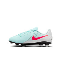 Nike Phantom GX II Club Gras / Kunstgras Voetbalschoenen (MG) Kids Mintgroen Rood Zwart