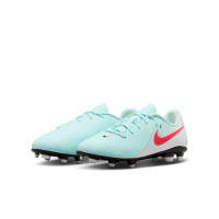 Nike Phantom GX II Club Gras / Kunstgras Voetbalschoenen (MG) Kids Mintgroen Rood Zwart