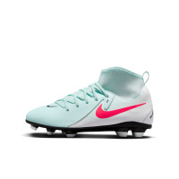 Nike Phantom Luna II Club Gras / Kunstgras Voetbalschoenen (MG) Kids Mintgroen Rood Zwart