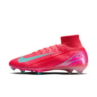 Nike Zoom Mercurial Superfly 10 Elite Gras Voetbalschoenen (FG) Rood Turquoise Roze