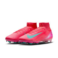 Nike Zoom Mercurial Superfly 10 Elite Gras Voetbalschoenen (FG) Rood Turquoise Roze