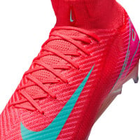 Nike Zoom Mercurial Superfly 10 Elite Gras Voetbalschoenen (FG) Rood Turquoise Roze