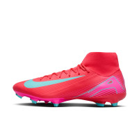 Nike Zoom Mercurial Superfly 10 Academy Gras / Kunstgras Voetbalschoenen (MG) Rood Turquoise Roze