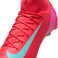 Nike Zoom Mercurial Superfly 10 Academy Gras / Kunstgras Voetbalschoenen (MG) Rood Turquoise Roze