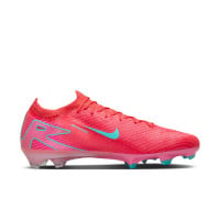 Nike Zoom Mercurial Vapor 16 Elite Gras Voetbalschoenen (FG) Rood Turquoise Roze