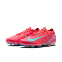 Nike Zoom Mercurial Vapor 16 Elite Gras Voetbalschoenen (FG) Rood Turquoise Roze