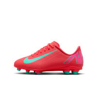 Nike Mercurial Vapor 16 Club Gras / Kunstgras Voetbalschoenen (MG) Kids Rood Turquoise Roze