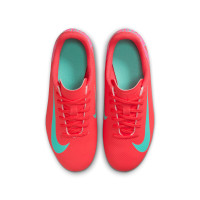 Nike Mercurial Vapor 16 Club Gras / Kunstgras Voetbalschoenen (MG) Kids Rood Turquoise Roze