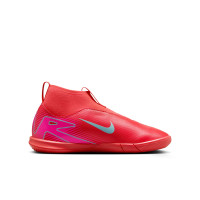 Nike Zoom Mercurial Superfly 10 Academy Zaalvoetbalschoenen (IN) Kids Rood Turquoise Roze