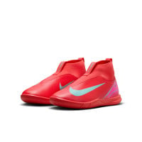 Nike Zoom Mercurial Superfly 10 Academy Zaalvoetbalschoenen (IN) Kids Rood Turquoise Roze