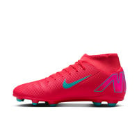 Nike Mercurial Superfly 10 Club Gras / Kunstgras Voetbalschoenen (MG) Rood Turquoise Roze