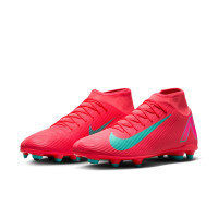 Nike Mercurial Superfly 10 Club Gras / Kunstgras Voetbalschoenen (MG) Rood Turquoise Roze