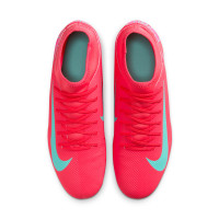 Nike Mercurial Superfly 10 Club Gras / Kunstgras Voetbalschoenen (MG) Rood Turquoise Roze