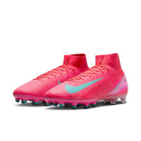 Nike Zoom Mercurial Superfly 10 Elite Kunstgras Voetbalschoenen (AG) Rood Turquoise Roze