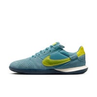 Nike Street Gato Straatvoetbalschoenen Blauwgroen Geel