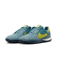 Nike Street Gato Straatvoetbalschoenen Blauwgroen Geel