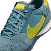 Nike Street Gato Straatvoetbalschoenen Blauwgroen Geel