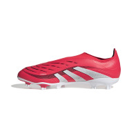 adidas Predator League Veterloze Gras / Kunstgras Voetbalschoenen (MG) Rood Wit Zwart