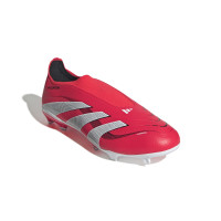 adidas Predator League Veterloze Gras / Kunstgras Voetbalschoenen (MG) Rood Wit Zwart