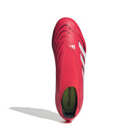 adidas Predator League Veterloze Gras / Kunstgras Voetbalschoenen (MG) Rood Wit Zwart