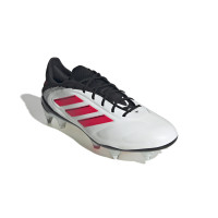 adidas Copa Pure III Elite IJzeren-Nop Voetbalschoenen (SG) Wit Zwart Rood