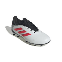 adidas Copa Pure III League Gras / Kunstgras Voetbalschoenen (MG) Kids Wit Zwart Rood