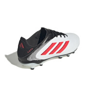 adidas Copa Pure III League Gras / Kunstgras Voetbalschoenen (MG) Kids Wit Zwart Rood