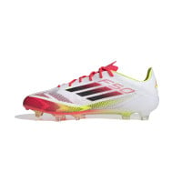 adidas F50 Elite Gras Voetbalschoenen (FG) Wit Rood Zwart Geel